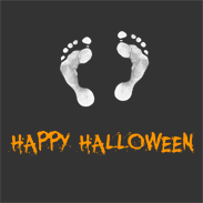 Happy Halloween Footprints Maternity Pregnancy Shirts!