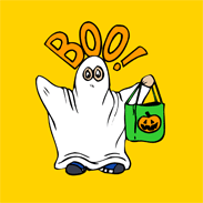 Boo Ghost! Happy Halloween!