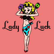 Lady Luck Vegas Retro Vintage