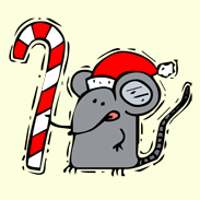 Mouse Candy Cane Merry Christmas Xmas