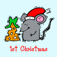 Mouse Cheese 1st Christmas Xmas